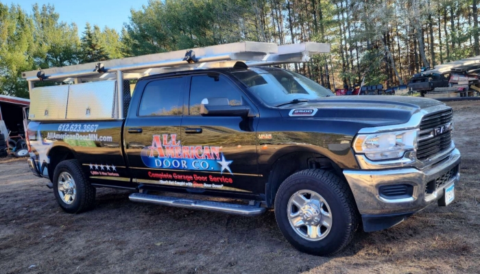 All American Door Black Truck