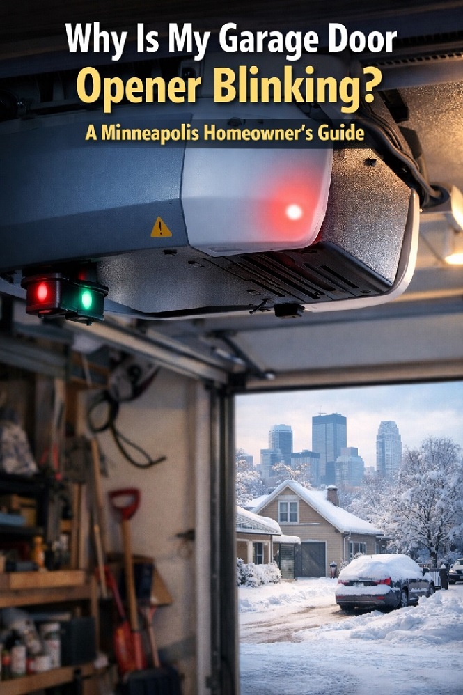 Gagage Door In Minneapolis Blinking