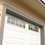 garage door with lamp